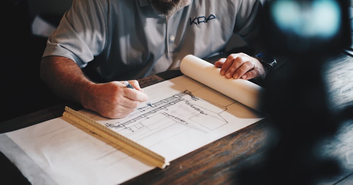 A refurbishment project being managed from plans